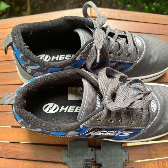 Heely’s size 7 Men’s skate shoes Grey & Blue/Black Camo - Picture 2 of 16